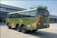 Bus tout-terrain Dongfeng 6X6 à transmission intégrale avec transport de personnel, 30-35 places, moteur Commins à vendre