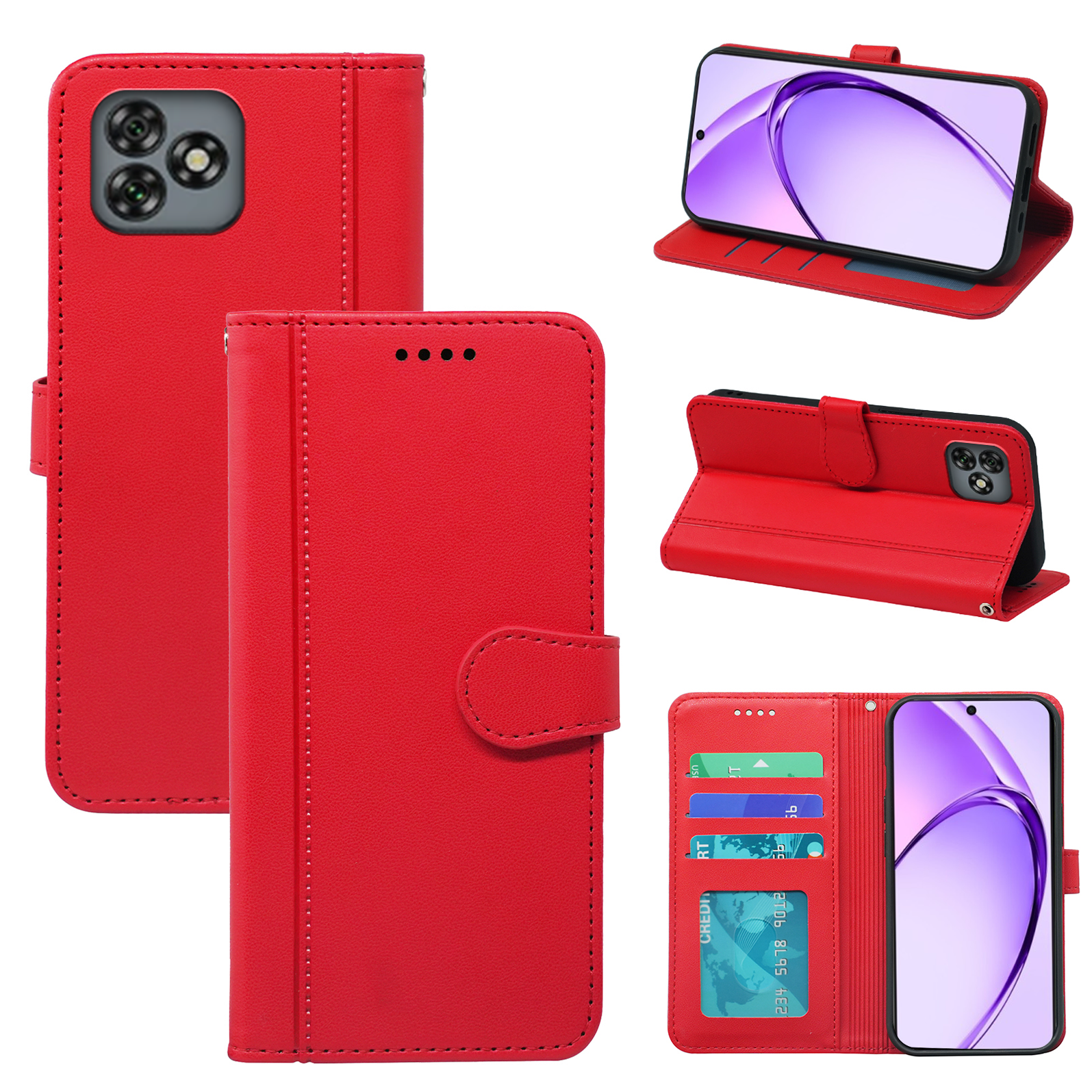 Mixroom Cover Per Oppo A53S In TPU Morbido Con Stampa Fiori Rosa E Gialli - Custodia Protettiva M754 - 2