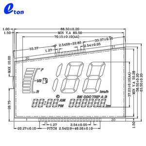 monochrome motorcycle speedometer htn lcd display - Product Image 6