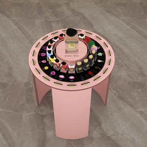 High End Arabic Perfume Cosmetic Shop Design Wooden Floor Standing <b>Shelve</b> Cosmetic Shop Furniture Display Make Up Display <b>Shelve</b> - Product Image 2