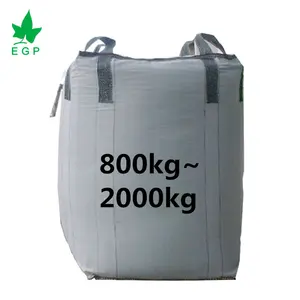 ईजीपी फैक्टरी आपूर्तिकर्ता एफआईबीसी पीपी बड़े जंबो बैग 800 किग्रा 1000 किग्रा 1100 किग्रा 1200 किग्रा 1 टन 1.5 टन औद्योगिक बैग के लिए थोक बैग