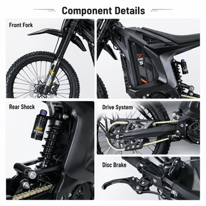 Moto tout-terrain électrique homologuée UE 2026 Arctic Leopard XE L1E-B, Enduro, batterie 74V 60Ah, puissance de pointe 4kW - Product Image 4