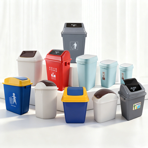 Bạc Màu Xám Sinh Thái Thân Thiện Với Màu Đen Nhà Bếp Rác 50L Thùng Rác Tái Chế Nhựa Thùng Rác Bin Với Đu Nắp/Bìa - Product Image 4