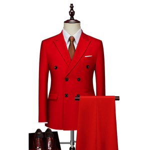 <span class=keywords><strong>Costume</strong></span> formel pour homme en deux pièces, taille M-6XL, <span class=keywords><strong>costume</strong></span> de marié à double boutonnage, veste et pantalon, <span class=keywords><strong>costume</strong></span> d'affaires pour homme - Product Image 3