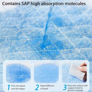 Dezhu High Durability Leak Proof Soft Cotton Pets Urine Pads Water Absorbent Dog Pee Pad Disposable Odorless Pets Pee Pads - Product Image 6