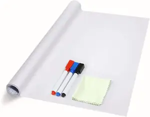 Décalcomanie murale autocollante effaçable à sec pour tableau blanc, papier autocollant autocollant pour <span class=keywords><strong>l</strong></span>'école, le bureau, la maison, les enfants, 78.7 "x 17.7". - Product Image 1
