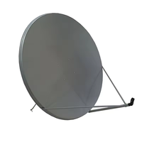 Antena Parabólica Banda KU de 60cm con Soporte de Pared para TV Satelital
