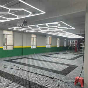 Atacado New Trend Alumínio Hex Padrão Led Light Detalhando Trabalho Honeycomb Light para Workshop Light Lamp - Product Image 4