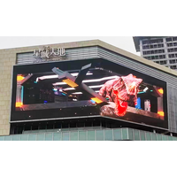 TOPvision Dış Mekan Panel Led Reklam Ekranı Renkli Şelale Duvara Monte Kore Billboard Ultra 3D Görüntü Resim Göstergesi