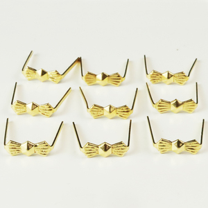 Ganci a Fiocco in Ottone con Perline di Cristallo Ottagonali per Parti di Lampadari - Product Image 1