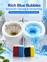 Tablet Pembersih Toilet OEM Kustom Grosir, Aroma Ganda, Dua Kubus, Tahan Lama