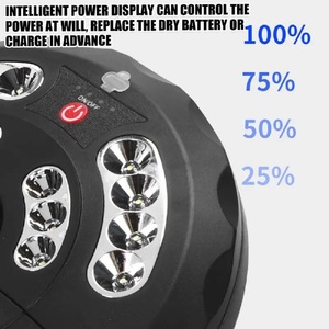 Luces para Sombrilla de Patio, Luces para Sombrilla de Exterior, 3 Modos Ajustables, Lámpara Recargable Impermeable para Jardín, Piscina, Patio Trasero - Product Image 4