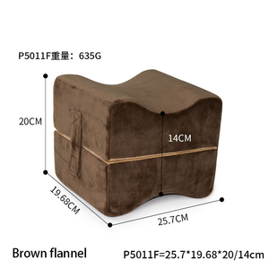 Coussin de soutien du genou en coton écologique oreiller de jambe en mousse à mémoire de forme ergonomique femmes enceintes tricoté Rectangle repose-<span class=keywords><strong>pieds</strong></span> hôtel - Product Image 3