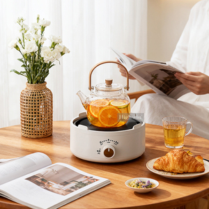 HIGHWIN Cafetière/Théière Chauffe-Petite <span class=keywords><strong>Plaque</strong></span> Chauffante <span class=keywords><strong>Électrique</strong></span> Mini Poêle Portable Cuisine Table <span class=keywords><strong>De</strong></span> <span class=keywords><strong>Cuisson</strong></span> Chauffage <span class=keywords><strong>Électrique</strong></span> - Product Image 3