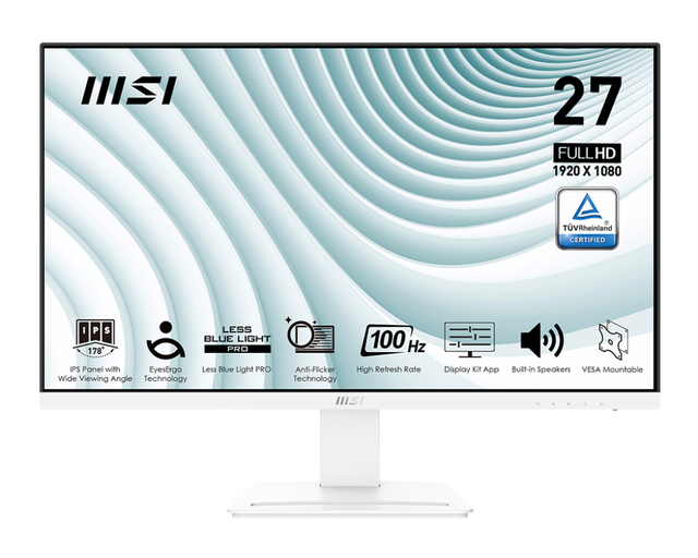 Hot-Selling MSI PRO MP273AW 27" IPS Monitor - 100Hz, TUV Certified, Less Blue Light PRO, Built-in Speakers