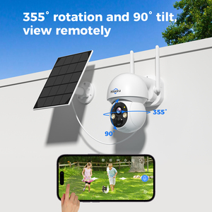 HD 4MP H.265 IP66 Dome Camera Full-Color Night Vision <b>Wireless</b> Outdoor CCTV Video Surveillance WiFi Solar Powered <b>Network</b> WTD504 - Product Image 2