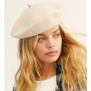 Boina Francesa de Lana Cálida de Color Sólido Personalizada de la <span class=keywords><strong>Mejor</strong></span> Calidad al Por Mayor a Precio Económico <span class=keywords><strong>para</strong></span> Mujer - Product Image 3