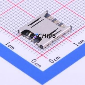 SMN-307 SIM Card Connector SMD Connector Plug-In Type Nano SIM Card Card Holder With Card Detection - Product Image 1