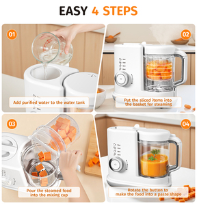 Chất lượng cao đa chức năng Tritan pha trộn cup điện bé thực phẩm Maker Thermo Mixer xử lý thực phẩm hộ gia đình cắt trộn - Product Image 3