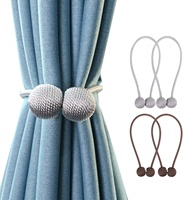 Embrasses de rideaux magnétiques Clips de boucle de rideau Home Office Window Rideaux décoratifs Weave Holdbacks Holders