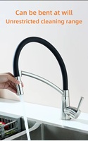 Robinet mélangeur de lavabo de salle de bain en laiton chromé moderne, design professionnel personnalisé de luxe, robinet de cuisine commercial à poignée unique