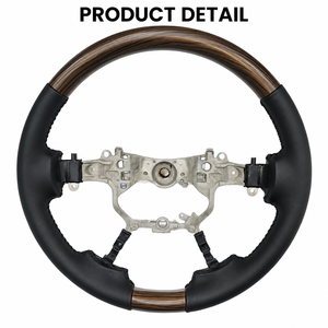 Volant LC200 2016-2020 avec finition aspect bois pour Toyota Land Cruiser – Remplacement personnalisé en gros pour commandes d'atelier - Product Image 4