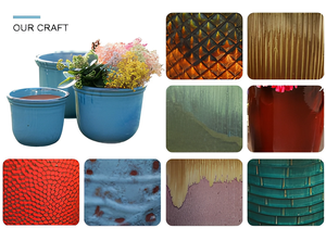 Grands pots à fleurs en céramique pour plantes d'extérieur et d'intérieur, pots à plantes modernes, jardinières rondes, décoration de jardin, patio, maison, vente en gros - Product Image 6