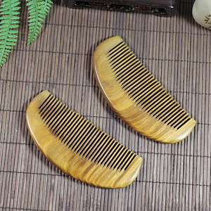 Sandalwood Hair <b>Comb</b> Small Crescent Shape Antistatic For Home Use - Product Image 3
