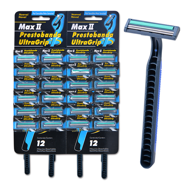 Max New Design 2 Blade Disposable Shaving Razor Display Card Razors Factory Wholesale