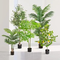 Plantes Artificielles, Arbre de Décoration Intérieure, Bonsaï en Plastique, Pots de Jardin, Aménagement Paysager Moderne, Faux Palmiers d'Intérieur