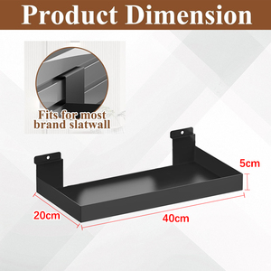 Móc và móc treo bảng điều khiển slatwall-Hệ thống hiển thị hàng hóa có thể điều chỉnh cho các cửa hàng bán lẻ, nhà để xe và phòng trưng bày - Product Image 2