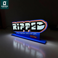Letrero Luminoso LED para Exteriores, Caja de Luz Personalizada con Placa de Acrílico para Publicidad en Fachadas de Tiendas