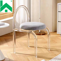 Chaise de salle à manger contemporaine en plastique de haute qualité avec dossier transparent - Durable pour les cafés et les restaurants