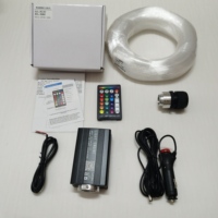Kit de décoration de lumières LED à fibres optiques RGBW 16W pour le plafond de voiture, câble à fibres optiques 0,75 mm, 3 mètres, kit d'éclairage d'ambiance
