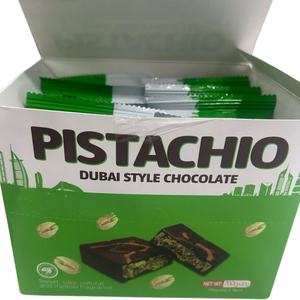 Barre de chocolat au pistache personnalisable, goût sucré, fabrication en gros pour solutions de marques d'entreprise, chocolat halal de Dubaï - Product Image 4