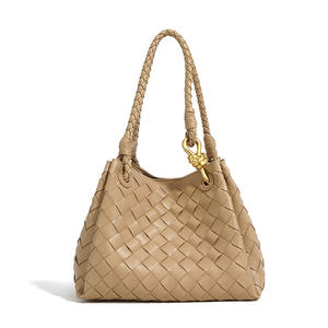 Borse a Spalla da <span class=keywords><strong>Donna</strong></span> dal Design Vintage Borse di Lusso in Vera Pelle Intrecciata Borsa a Spalla alla Moda di Grande Capacità per <span class=keywords><strong>Donna</strong></span> - Product Image 1