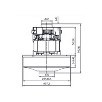 Moteur monophasé à bobinage en série silencieux haute puissance, bobinage en cuivre pur, résistant aux hautes températures, moteur de ventilateur personnalisable