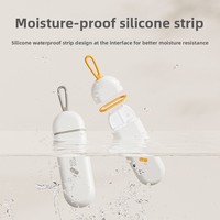 Boîte à pilules multi-compartiments moulée par injection, étanche, design compact en forme de capsule, suspendable pour porte-clés/sac pour les voyages et le travail