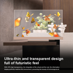 55 inch OLED màn hình trong suốt Máy tính để bàn kỹ thuật số biển màn hình cảm ứng màn hình hiển thị không khung thông minh TV - Product Image 3