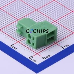 KF2EDGK-2.54-2P Plug-in Terminal Block P=2.54mm Connector ( Connector Type: Plug )( Construction: 1x2P )( Pitch: 2.54mm ) - Product Image 1