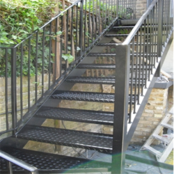 Escaliers extérieurs en métal Prima <span class=keywords><strong>Escalier</strong></span> droit Escaliers extérieurs préfabriqués - Product Image 6