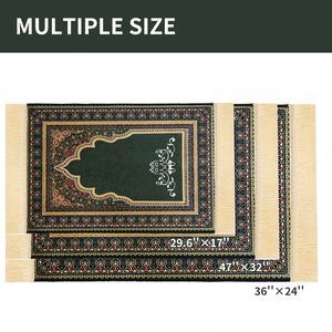Durable <b>Muslim</b> Prayer Rug Thick Padded Prayer <b>Mat</b> Nonwoven Non-slip Islamic <b>Mat</b> - Product Image 4
