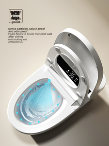 Bán buôn ABS gốm thông minh thông minh nhà vệ sinh phòng tắm tự động sưởi ấm chỗ ngồi một mảnh nhà vệ sinh commode - Product Image 3