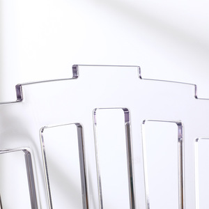 Silla de Bambú Transparente, Silla de Acrílico para Banquetes de Boda, Silla de Comedor para Exteriores, Silla de Plástico Resistente de PC - Product Image 4