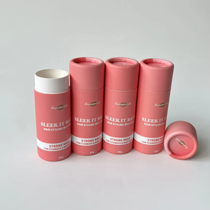 Tùy chỉnh có thể tái chế giấy kraft Ống thực phẩm cấp mỹ phẩm biến mất đẩy Lotion Balm <span class=keywords><strong>container</strong></span> khử mùi bao bì các tông - Product Image 2