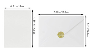 Cartes de vœux épaisses pour la fête des mères et les mariages avec enveloppe et message - Design moderne et écologique - Product Image 6