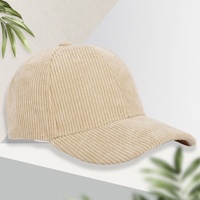 Gorra de Béisbol de Pana y PVC para Mujer, Cálida, Otoño Invierno, Logotipo Personalizado Bordado, Elegante, Protección Solar, Ajustable, Unisex, para Parejas