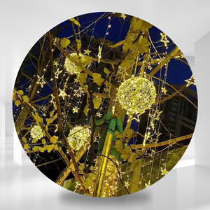 All'ingrosso luci di stringa a LED cielo stellato all'aperto impermeabile Rattan illuminazione a sfera per il nuovo anno decorazioni per albero di natale - Product Image 3