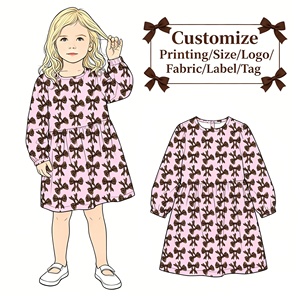 Robe irrégulière d'été pour fillette, en fibre de bambou respirante de haute qualité, avec imprimé camion personnalisé, pour enfants - Product Image 4