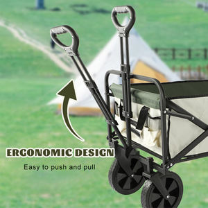 Carro plegable para acampar al aire libre, carro beige plegable <span class=keywords><strong>de</strong></span> gran capacidad para arena - Product Image 6